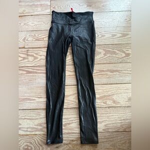 Spanx faux leather leggings size s